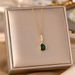 New Korean Style Zircon Pendant With Titanium Steel Necklace, Women's Colorless, Stylish, And Minimalist Design, Collar_ipsvogv.com