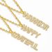 Clearance flower letter necklace courage pendant micro inlaid zircon hip hop jewelry nkt02_ipsvogv.com