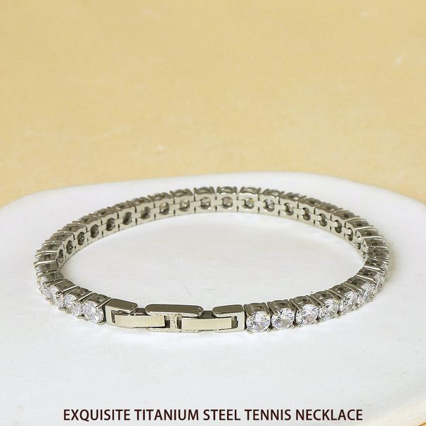 316 Stainless Tennis Chain For Men With Zircon Sparklin Liht Luxury Hih-end Titanium Steel Jewelry Bracelet_ipsvogv.com