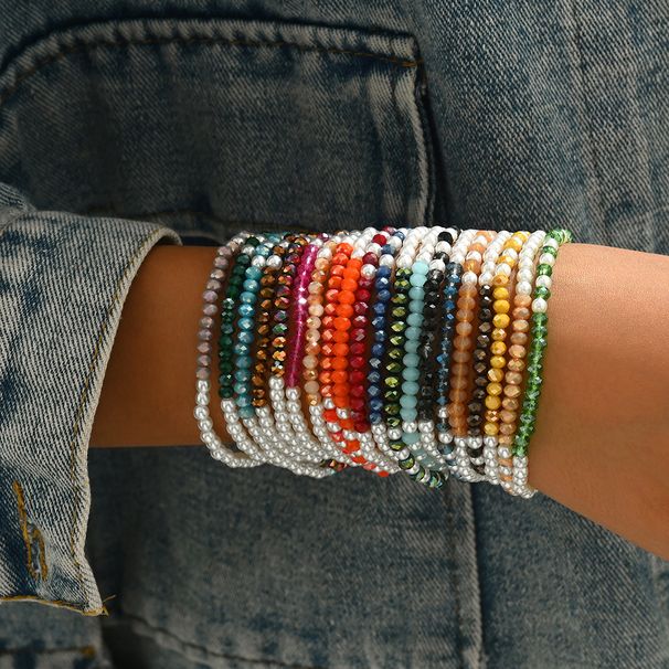 Minimalist Bohemian style women's multi-layer bracelet hand woven with high-end feel, niche wristband set_ipsvogv.com