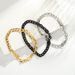 for Men Hip-Hop Alloy Plain Circle Jewelry Simple Fashion Punk Cuban Trendy Brand Bracelet Couple Style_ipsvogv.com