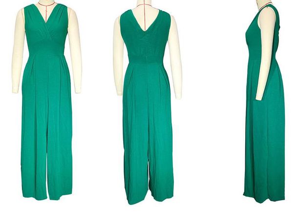 new slim jumpsuit high waist slimming jumpsuit straight wide leg pants for women_ipsvogv.com