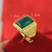 ring, Big Men's Ring With Adjustable Opening, Set In Nansha Gold For A Long Time Without Fading_ipsvogv.com