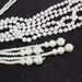 Multi layered pearl necklace 1920s banquet sweater chain pendant_ipsvogv.com