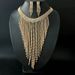 Bridal Jewelry Dia Long Tassel Earrings Set, Fashionable Rhie Necklace And Earrings, Two Pieces_ipsvogv.com