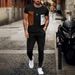 Men's Clothing loose sports suit 3D digital printing personalized fashion short-sleeved trousers_ipsvogv.com
