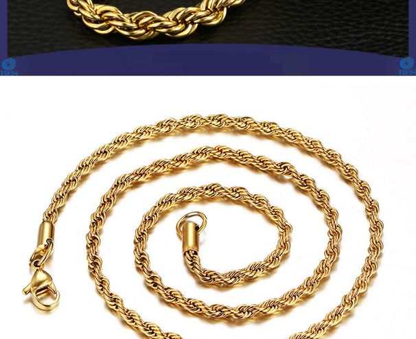 Men’s Jewelry Set Fashion Men's Long Necklaces Titanium Steel Necklaces Fashion Accessories Chains_ipsvogv.com