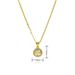 Round Crystal Flower Pendant Necklace For Women - Fairy & Temperament Design, Perfect Gift For Valentine's Day & Special Occasions_ipsvogv.com
