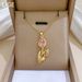 】 Rose 【 Light Luxury Charm Gorgeous Full Diamond Necklace Women's Versatile Clavicle Titanium Steel Chain 【 】_ipsvogv.com