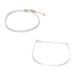 New Fashionable Simple Fried Dough Twists Handmade Smooth Toe Chain 2-piece Set_ipsvogv.com