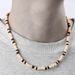 Fashion Surfer Coconut Shell Wood Beads Stitching Necklace Men Hip Hop Versatile Stainless Steel Irregular Clavicle Chain Men_ipsvogv.com