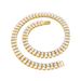 Unisex Hot Selling Alloy 10mm Diamond Tennis Chain Men's Personality Trend Rap Hip Hop Style Cuban Chain_ipsvogv.com