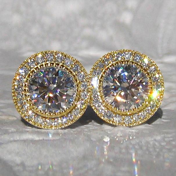 Cao Shi Korean And Japanese New Style Inlaid With Super Shiny Round Zircon Full Diamond Stud For Women Elegant_ipsvogv.com