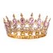 High End Luxury Crystal Bridal Headdress Alloy Large Round Crown Wedding Hair Accessories Banquet Hair Crown_ipsvogv.com