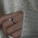 S Pure Silver Real Pearl Ring, Freshwater Round Aurora Ring With Diamond Inlay, High-end Feeling, Niche And Simple_ipsvogv.com