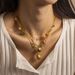 retro style stainless steel shell diamond five pointed star necklace light luxury niche design exquisite clavicle chain_ipsvogv.com