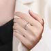tikto Kwai Live Broadcast Hot Sale Classic Four Prongs 50 Points Imitated Mo Sang Stone For Women's Wedding Ring_ipsvogv.com