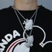 Men's Hip Hop Angel Cross Pendant Necklace With Prayer Hands Silver Gold Options - 61cm Chain Length Hip Hop Angel Hands Praying Pendant Necklace_ipsvogv.com