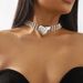 N11595 Fashionable Design with Multi layered Love Diamonds Necklace Light Luxury and Small Crowd Choker Exaggerated_ipsvogv.com