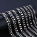 Men's Jewelry Stainless Steel Six Sided Grinding Bracelet Jewelry High End Cuban Chain Plain Chain Women's Jewelry_ipsvogv.com