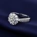 Live Streaming Of Internet Celebrities Imitating The Mosang Stone Ring For Women, Luxurious Six Claw Simulation Diamond_ipsvogv.com