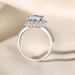 Sterling Silver Ring For Women New Classic Round 3ct Moissanite Diamond Ring Silver Ring Setting High Carbon Diamond Ring_ipsvogv.com