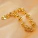 Ladies' Elegant Gold-plated Copper Bracelet, Artificial Zircon Heart-shaped Pendant - Party And Vacation Accessories_ipsvogv.com
