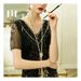 Classic Multi Color Pearl Knotted Necklace Korean Sweater Chain Fashion Accessories_ipsvogv.com