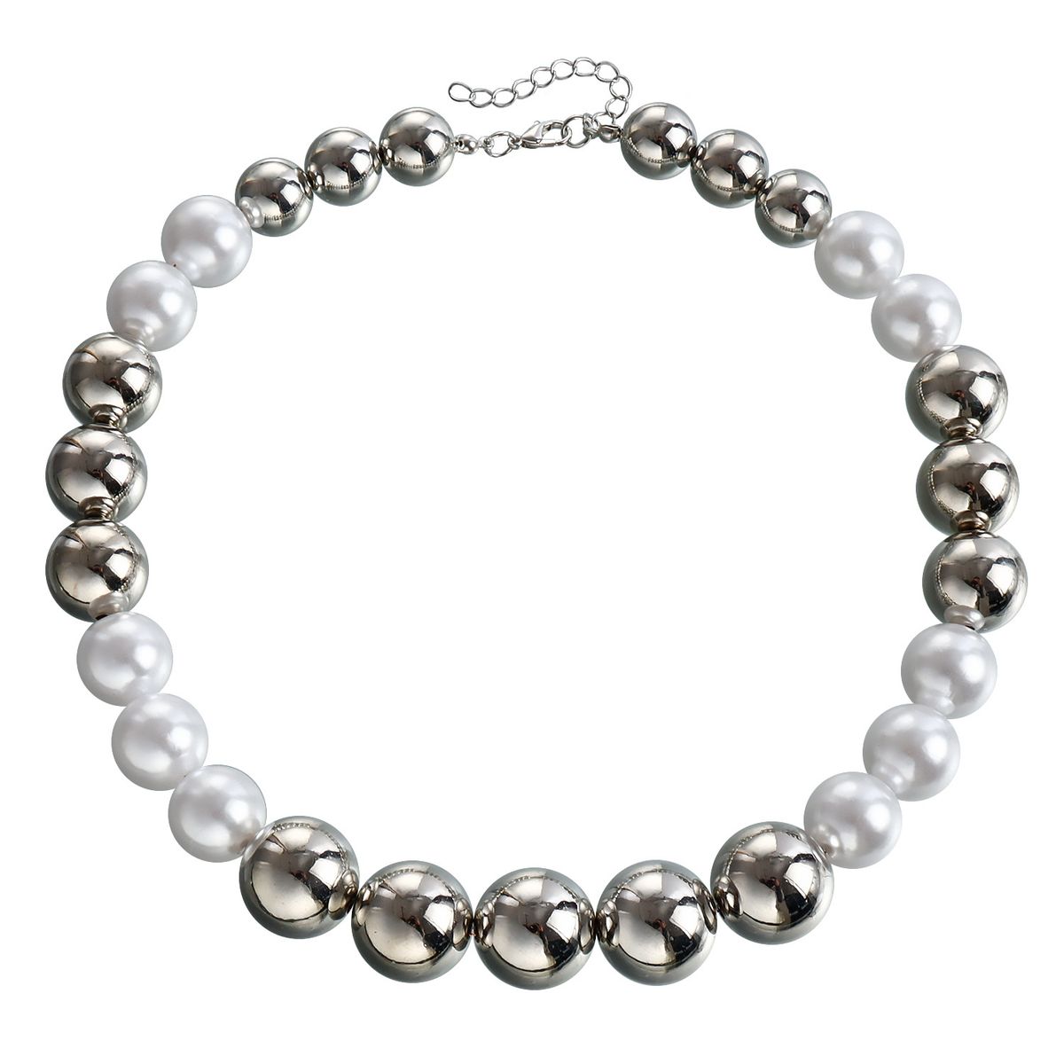 Exaggerated Large Bead Fashion Short Necklace Choker Punk Temperament Pearl Collar_ipsvogv.com