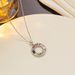 Niche design colorfast color crystal necklace female rose gold full diamond round thin chain temperament clavicle chain_ipsvogv.com