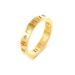 High Fashion Titanium Steel Lovers Women Roman Numerals Set With Zircon Ring For Men Korean Popular Jewelry_ipsvogv.com