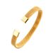 Woven C-shaped Stainless For Women, Bangle Titanium Steel Bracelet_ipsvogv.com