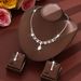 Women’s Jewelry Set Fashion Bridal Set Necklace Earrings Set Zircon Water Drop Wedding Jewelry Evening Dress Accessories_ipsvogv.com