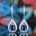 Cao Shi Luxury Blue Tansan Zircon Eardrops Earrings And Accessories_ipsvogv.com