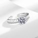 New Live Selling Hearts And Eight Arrows Zircon Women's Fashion Index Finger Trendy Copper Ring Accessories_ipsvogv.com