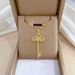 】 Crown 【 Key Light Luxury Charm Gorgeous Full Diamond Necklace Women's Versatile Clavicle Titanium Steel Chain 【 】 【 】 【 】_ipsvogv.com