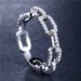 Women's Jewelry Creative Chain Ladies Zircon Ring Rose Gold Luxury Jewelry_ipsvogv.com