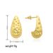 Women’s Jewelry Set Fashion Copper Plated Real Gold Metal Style Teardrop Shaped Earrings Niche Design Irregular Earrings Jewelry_ipsvogv.com