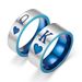 New Titanium Steel Couple Playing Card K Q Valentine's Day Ring Handicraft_ipsvogv.com