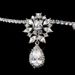 Bridal wedding zircon Hair accessories full diamond water drop pendant Hair chain European and American sparkling crystal headdress Hair chain_ipsvogv.com