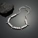 Hip hop men and women high end sense of matching accessories reflective pearl titanium steel necklace men's trendy clavicle chain_ipsvogv.com