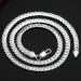 2025 New Arrivals KCRLP Sterling Sier 5MM Gold Sideways Chain Necklace for Woman Men Boy Fashion Wedding Engagement Jewelry Gifts_ipsvogv.com
