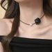 Unisex High End Atmosphere Rose Pearl Necklace Choker Niche Necklace Female New Temperament Necklace Accessories_ipsvogv.com