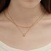 Perfect/simple Circle Small Waist Pass Through Necklace Female Silver Plated Niche Stacking Clavicle_ipsvogv.com