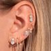 Unisex light luxury micro inlaid zircon piercing ear bone nails female titanium steel screw ear studs piercing earrings_ipsvogv.com