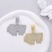 Hip Hop Alloy Letter Count 4PF Pendant Full Diamond Cuban Chain Trendy, Personalized, Fashionable, Exaggerated Men's_ipsvogv.com