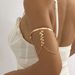 jewelry Punk Beach Metal Open Bracelet Temperament Chain Shell Tassel Butterfly Arm Bracelet_ipsvogv.com