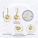 Women’s Jewelry Set Fashion Hot Sales Real Gold Brass Electroplating French Retro Hammer Pattern Disc Hoop Earrings Light Luxury Style Earrings_ipsvogv.com