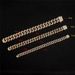 Hip-Hop Stainless Steel Cuban Chain Men's Fashion Bold Square Buckle Bracelet_ipsvogv.com