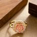 Internet Celebrity Exquisite Fashionable Drip Oil Three-dimensional Rotating Rose For Women, With A Light Luxury_ipsvogv.com
